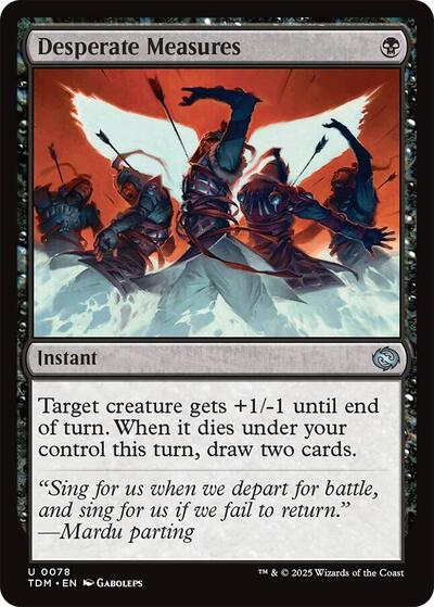 Desperate Measures (Tarkir: Dragonstorm) Near Mint Foil