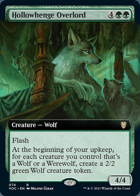 Hollowhenge Overlord (Extended Art) (Commander 2021 Crimson Vow) Light Play