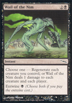 Wail of the Nim (Mirrodin) Medium Play Foil