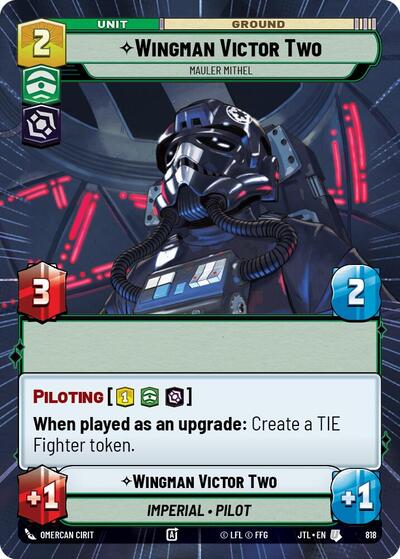 Wingman Victor Two Mauler Mithel (Hyperspace Foil) (Jump to Lightspeed) Near Mint Foil