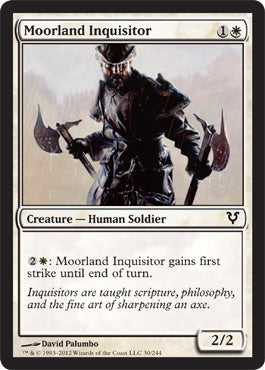 Moorland Inquisitor (Avacyn Restored) Medium Play Foil