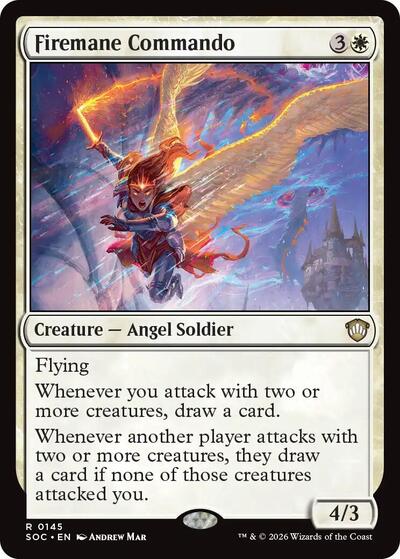 Firemane Commando (Commander: Secrets of Strixhaven) Light Play