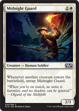 Midnight Guard (Magic 2015 Core Set) Light Play