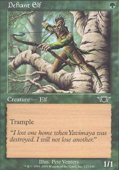 Defiant Elf (Legions) Light Play Foil