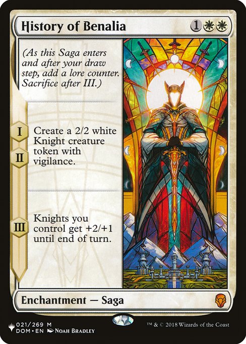 History of Benalia (The List) Near Mint