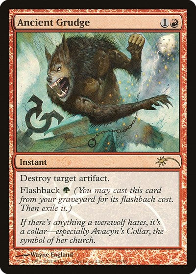 Ancient Grudge (Promos: FNM) Heavy Play Foil