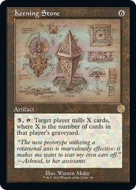Keening Stone (Schematic) (The Brothers' War: Retro Frame Artifacts) Light Play Foil