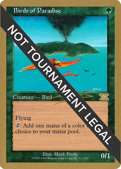 Birds of Paradise - 2000 Nicolas Labarre (6ED) (World Championship Decks) Medium Play