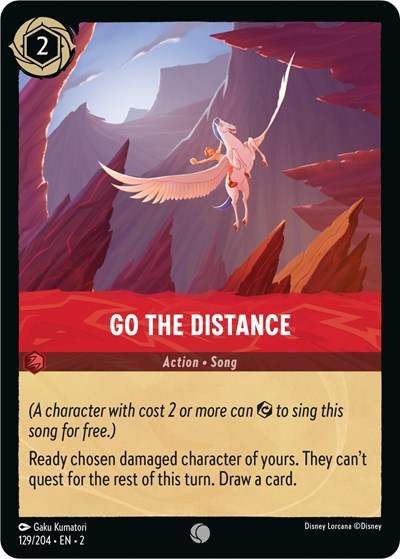 Go the Distance (Rise of the Floodborn) Near Mint Cold Foil