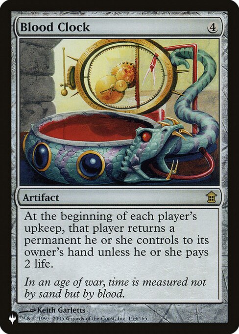 Blood Clock (The List) Near Mint