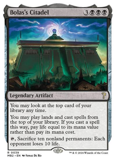 Bolas's Citadel (White Border) (Mystery Booster 2) Near Mint