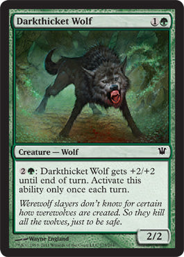 Darkthicket Wolf (Innistrad) Medium Play Foil