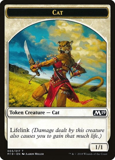 Cat Token (Core Set 2019) Light Play