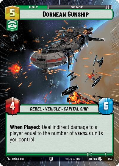 Dornean Gunship (Hyperspace Foil) (Jump to Lightspeed) Near Mint Foil