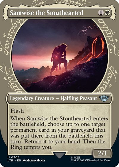 Samwise the Stouthearted (Showcase) (Universes Beyond: The Lord of the Rings: Tales of Middle-earth) Medium Play