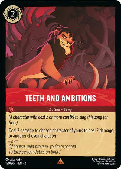Teeth and Ambitions (Rise of the Floodborn) Near Mint Cold Foil