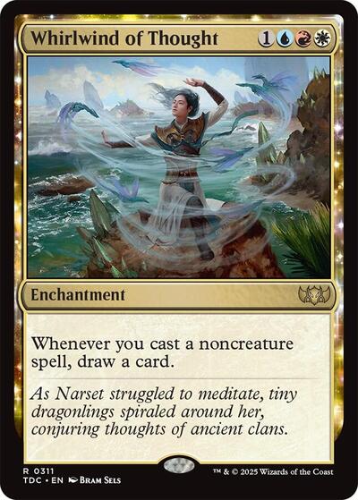 Whirlwind of Thought (Commander: Tarkir: Dragonstorm) Light Play