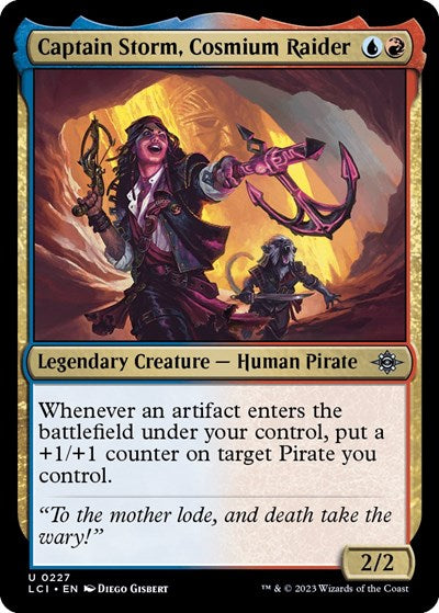 Captain Storm, Cosmium Raider (The Lost Caverns of Ixalan) Light Play