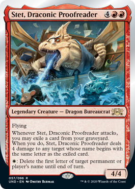 Stet, Draconic Proofreader (Unsanctioned) Near Mint