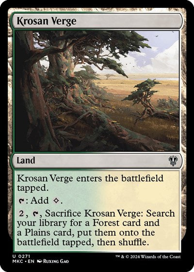 Krosan Verge (Commander: Murders at Karlov Manor) Light Play