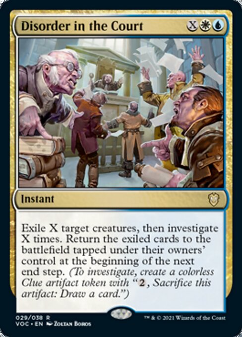 Disorder in the Court (Commander 2021 Crimson Vow) Light Play