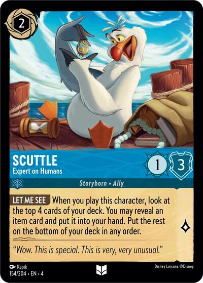 Scuttle - Expert on Humans (Ursula's Return) Near Mint Cold Foil