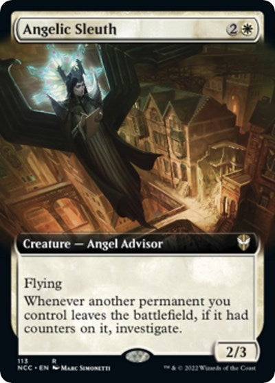 Angelic Sleuth (Extended Art) (Commander: Streets of New Capenna) Light Play
