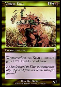 Vicious Kavu (Invasion) Medium Play Foil
