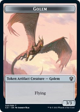 Golem  25    Thopter Double sided Token|0|0|0.00