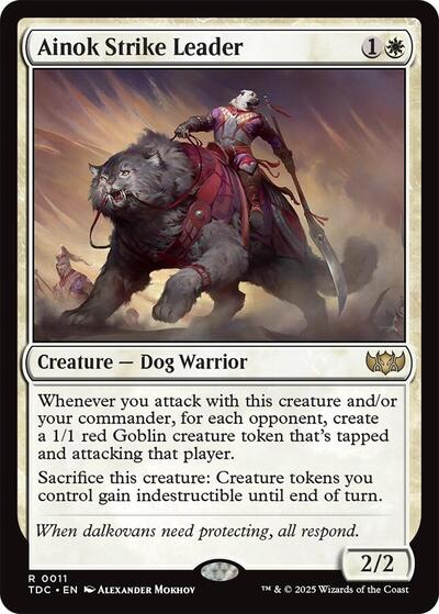 Ainok Strike Leader (Commander: Tarkir: Dragonstorm) Light Play