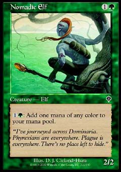 Nomadic Elf (Invasion) Medium Play Foil