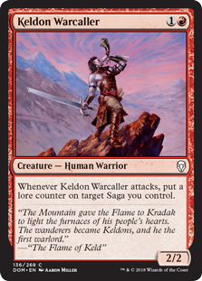 Keldon Warcaller (Dominaria) Light Play