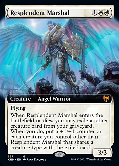 Resplendent Marshal (Extended Art) (Kaldheim) Near Mint Foil