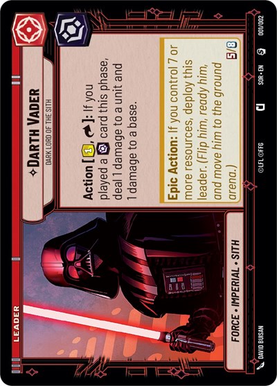 Darth Vader Dark Lord of the Sith (Prerelease Promos) Near Mint