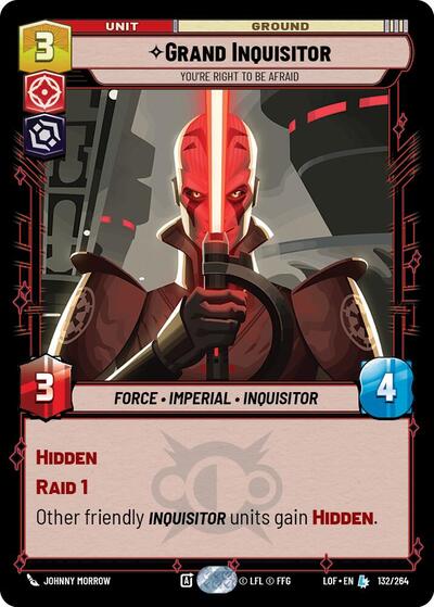 Grand Inquisitor You're Right to Be Afraid (Legends of the Force) Near Mint