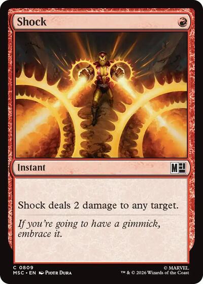 Shock (Commander: Marvel Super Heroes) Near Mint Foil