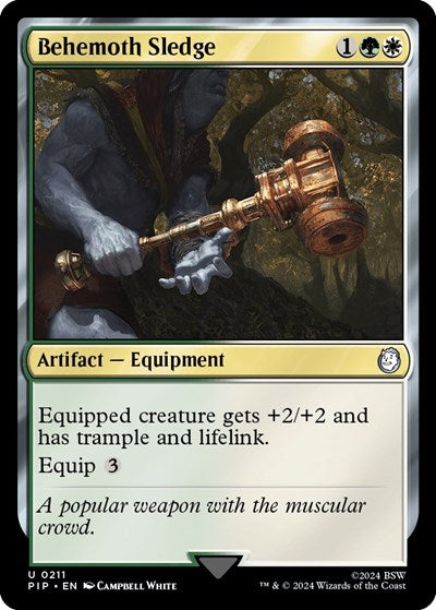 Behemoth Sledge (Universes Beyond: Fallout) Light Play Foil