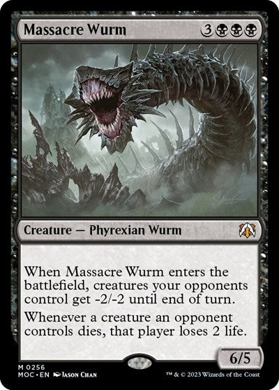 Massacre Wurm (Commander: March of the Machine) Light Play