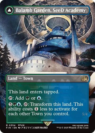 Balamb Garden, SeeD Academy (Borderless) (Universes Beyond: FINAL FANTASY) Light Play Foil