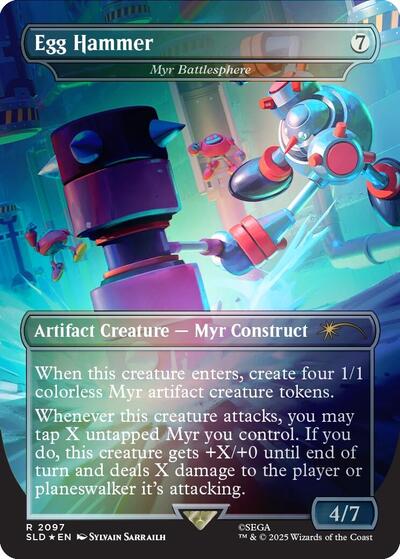 Egg Hammer - Myr Battlesphere (Rainbow Foil) (Secret Lair) Near Mint Foil