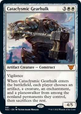 Cataclysmic Gearhulk (Commander: Kamigawa: Neon Dynasty) Light Play