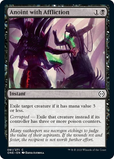 Anoint with Affliction (Phyrexia: All Will Be One) Near Mint