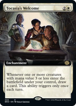 Tocasia's Welcome (Extended Art) (The Brothers' War) Light Play Foil