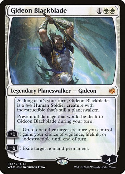 Gideon Blackblade (Promo Pack: Throne of Eldraine) Near Mint