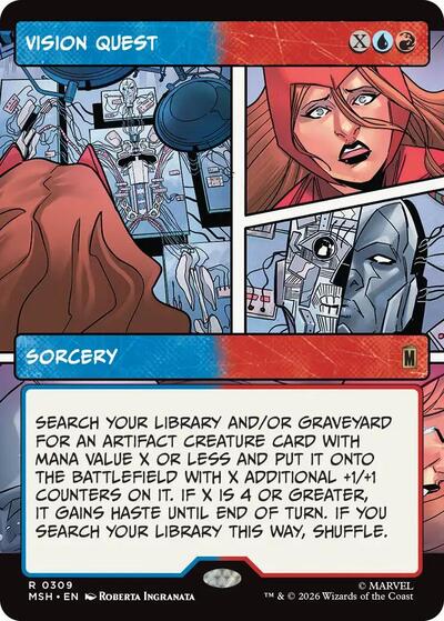 Vision Quest (Borderless) (Marvel Super Heroes) Damaged / Poor