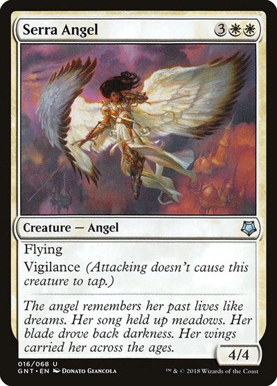Serra Angel (Magic Game Night) Medium Play