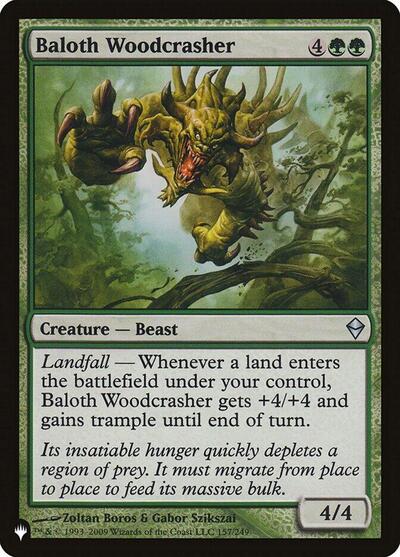 Baloth Woodcrasher (The List) Light Play