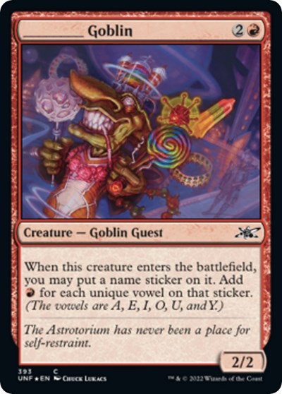 _____ Goblin (Galaxy Foil) (Unfinity) Medium Play Foil