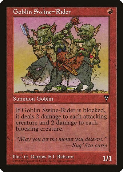 Goblin Swine-Rider (Visions) Near Mint