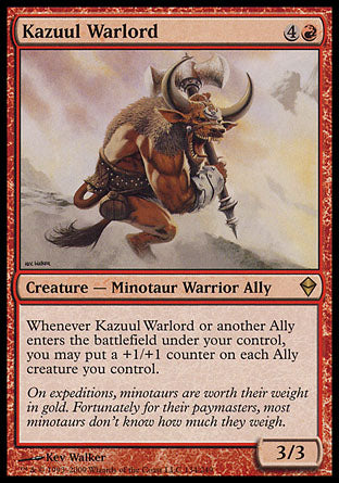 Kazuul Warlord (Zendikar) Medium Play Foil
